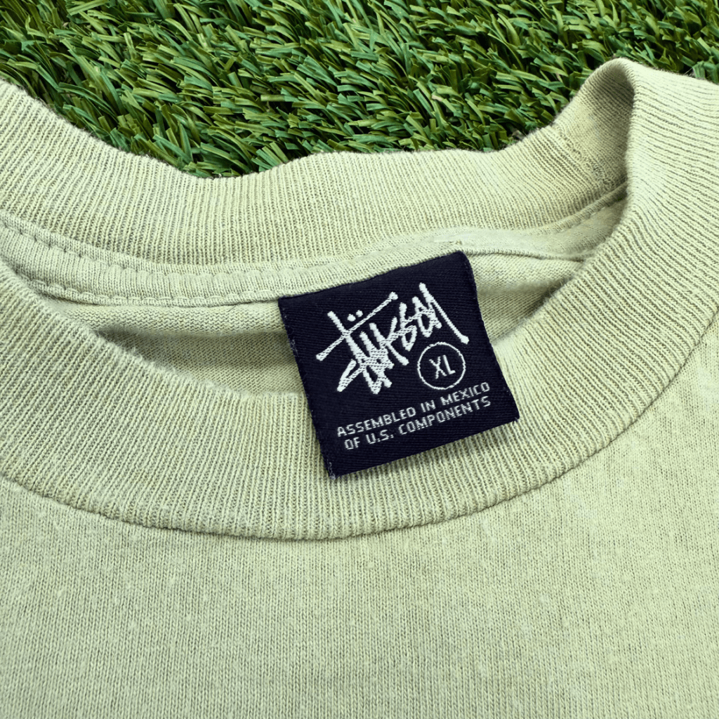 Vintage Stussy Mint Green Short Sleeve, L - Banana Stand
