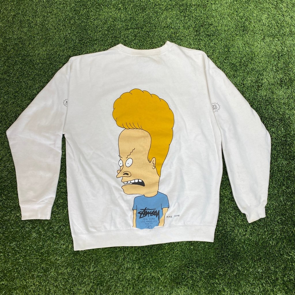 Vintage Stussy x Beavis and Butthead Crewneck, M - Banana Stand