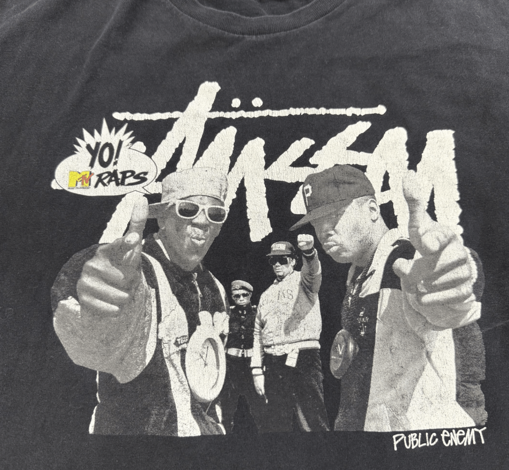 Vintage Stussy x MTV Public Enemy Shirt, L - Banana Stand