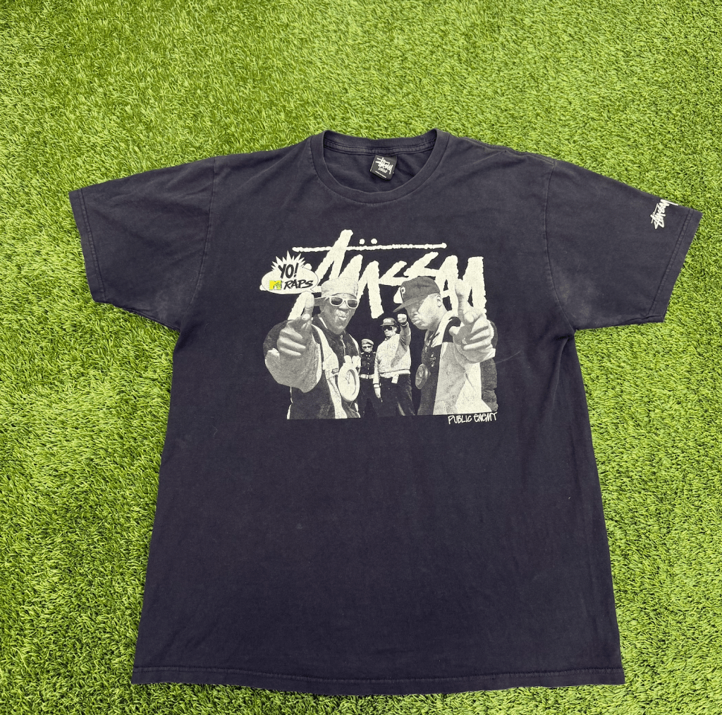 Vintage Stussy x MTV Public Enemy Shirt, L - Banana Stand