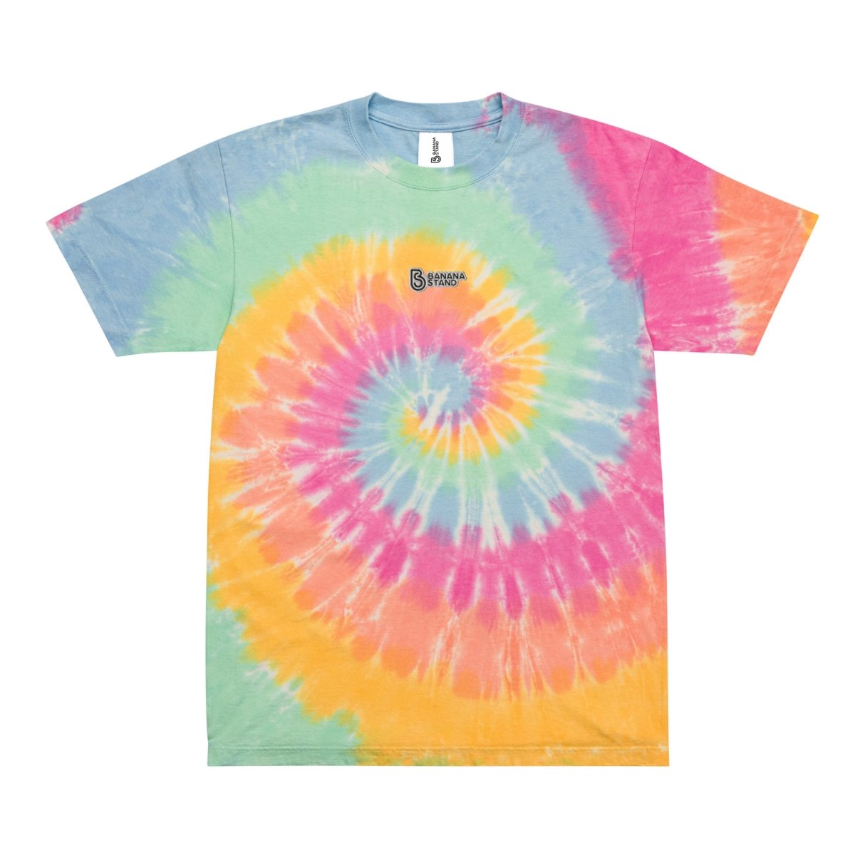 Oversized Tie-Dye Kiss Cut Logo Shirt