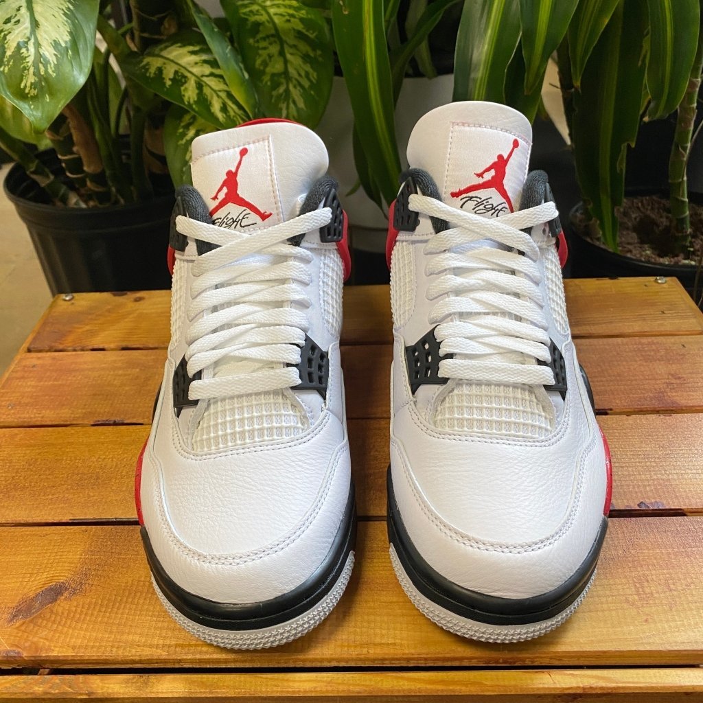 Air Jordan 4 Red Cement, Mens 7, W8.5 - Banana Stand