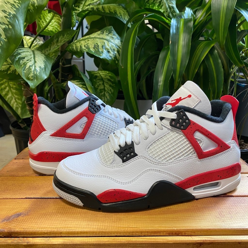 Air Jordan 4 Red Cement, Mens 7, W8.5 - Banana Stand