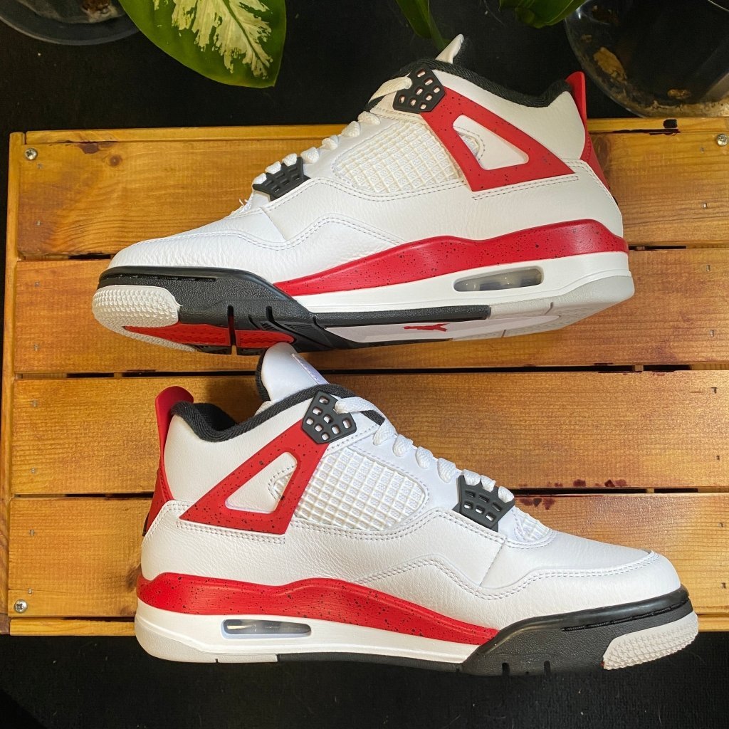 Air Jordan 4 Red Cement, Mens 7, W8.5 - Banana Stand