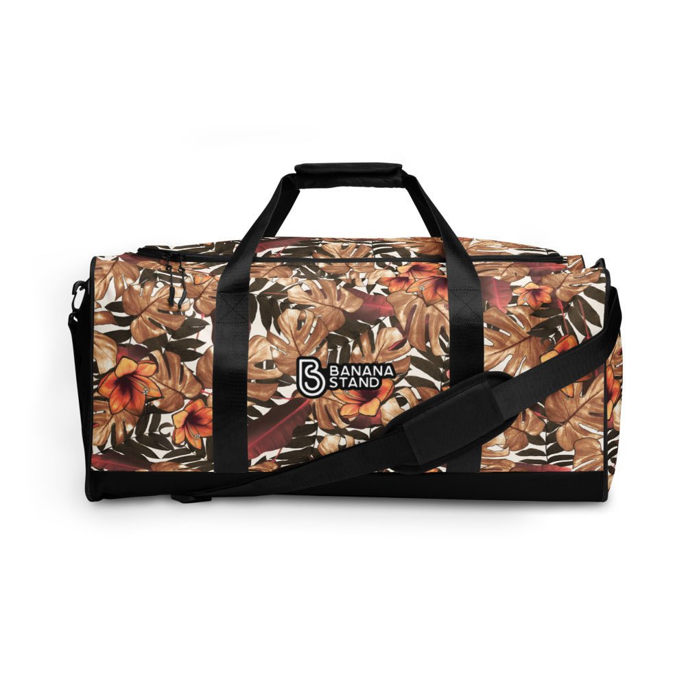 All Over Print Duffle Bag [Brown Leaf]