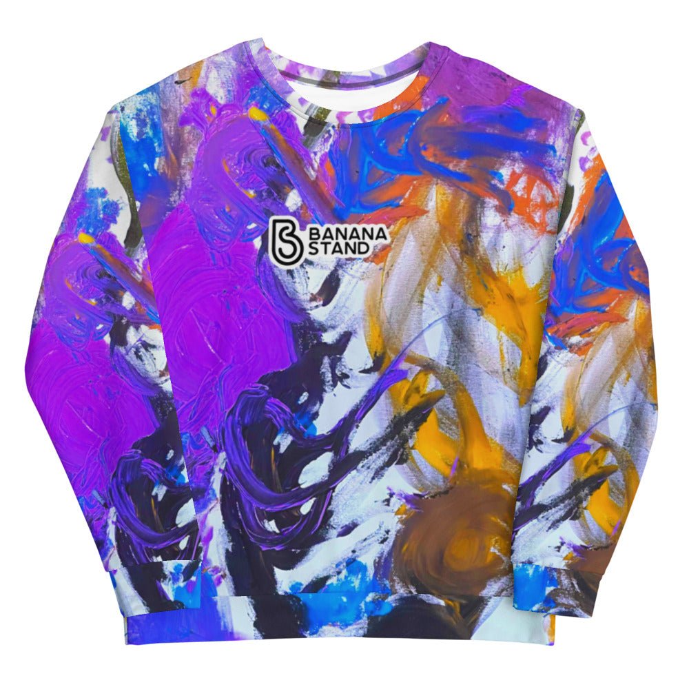 Abstract Crewneck, Fire & Ice 2.0 [Purple Edition]