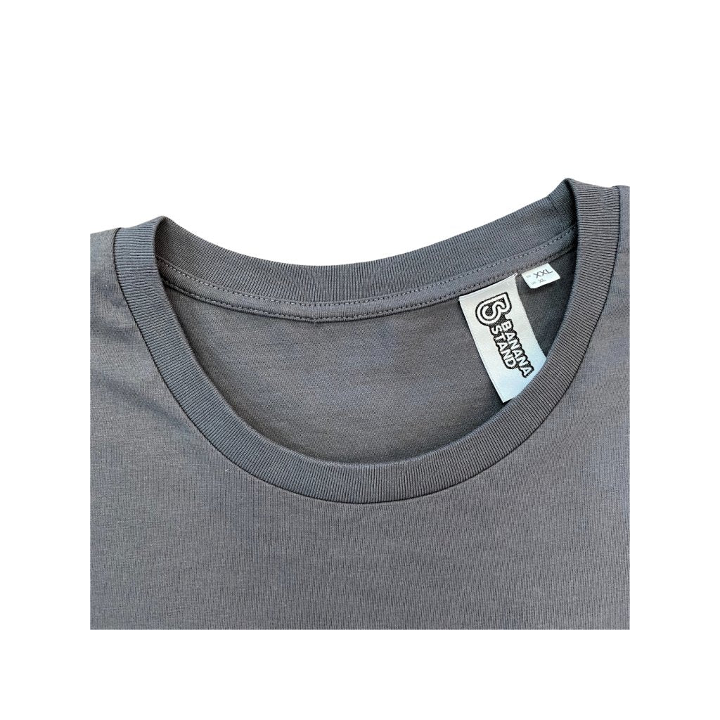 Banana Stand Box Logo Long Sleeve, Gray - Banana Stand