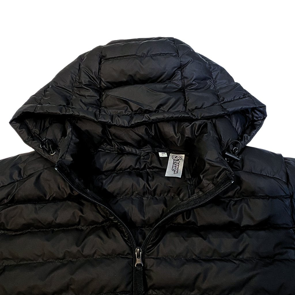 Banana Stand Lightweight Puffer Jacket, Black - Banana Stand