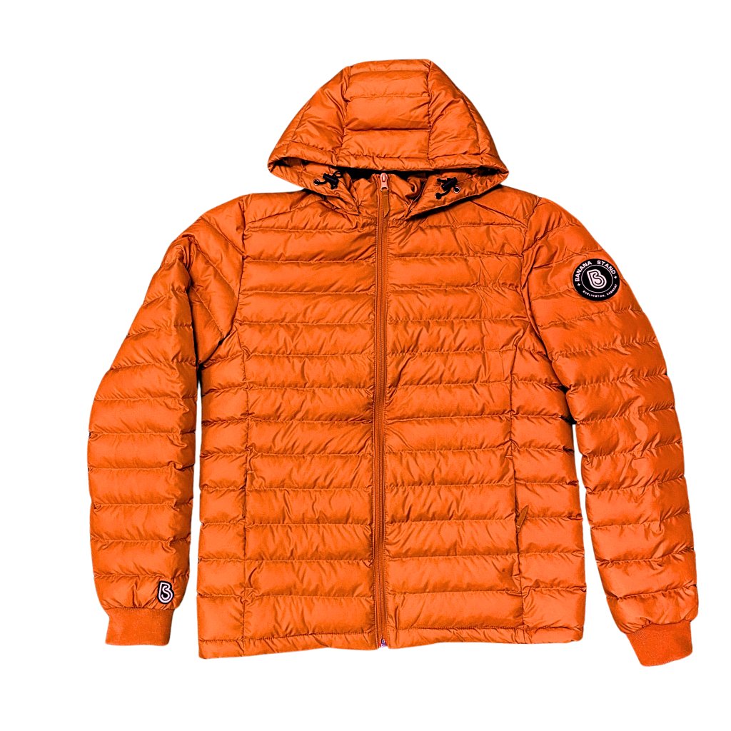 Banana Stand Lightweight Puffer Jacket, Burnt Orange - Banana Stand