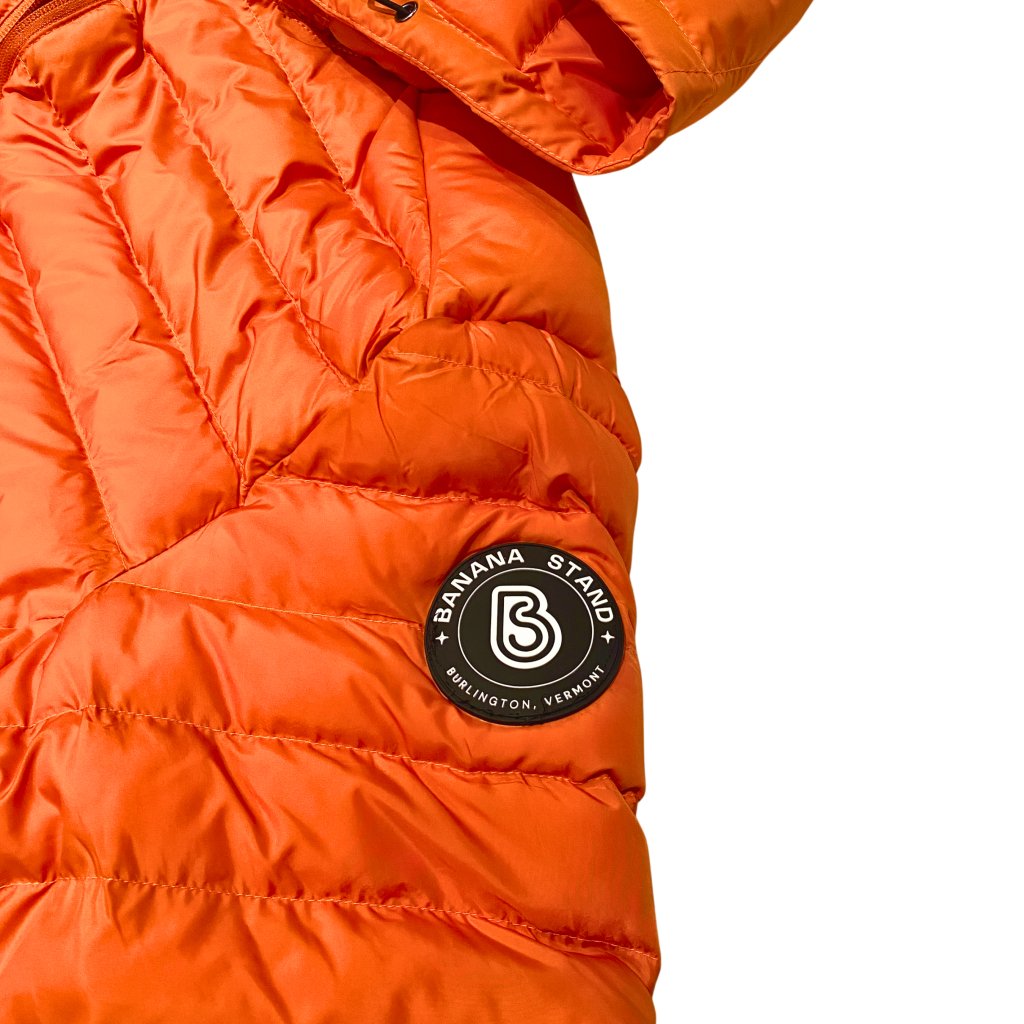 Banana Stand Lightweight Puffer Jacket, Burnt Orange - Banana Stand