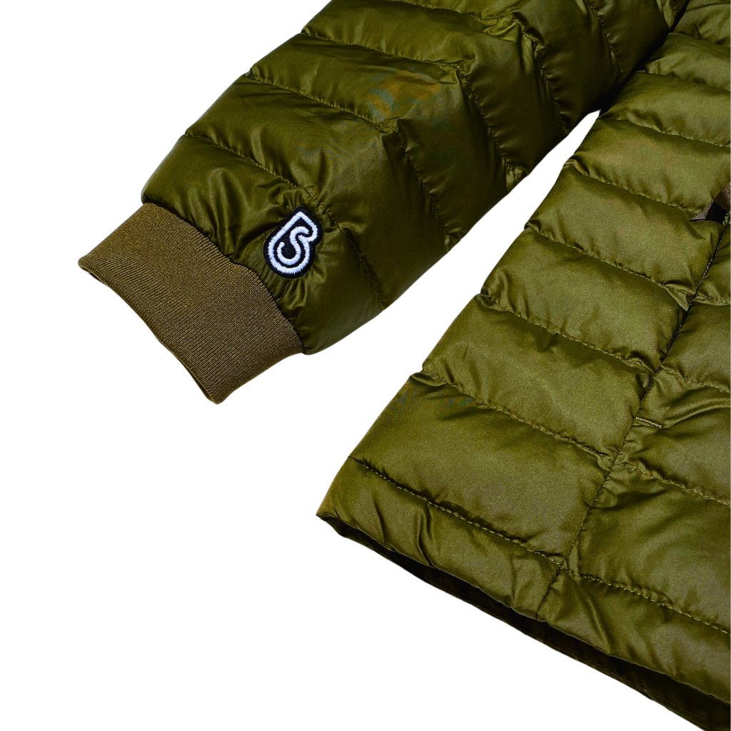 Banana Stand Lightweight Puffer Jacket, Olive Green - Banana Stand