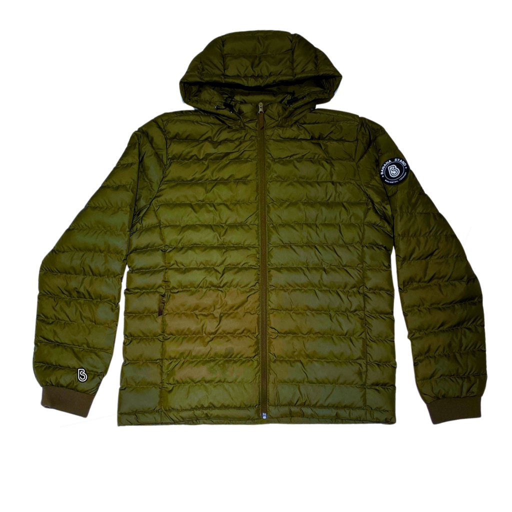 Banana Stand Lightweight Puffer Jacket, Olive Green - Banana Stand