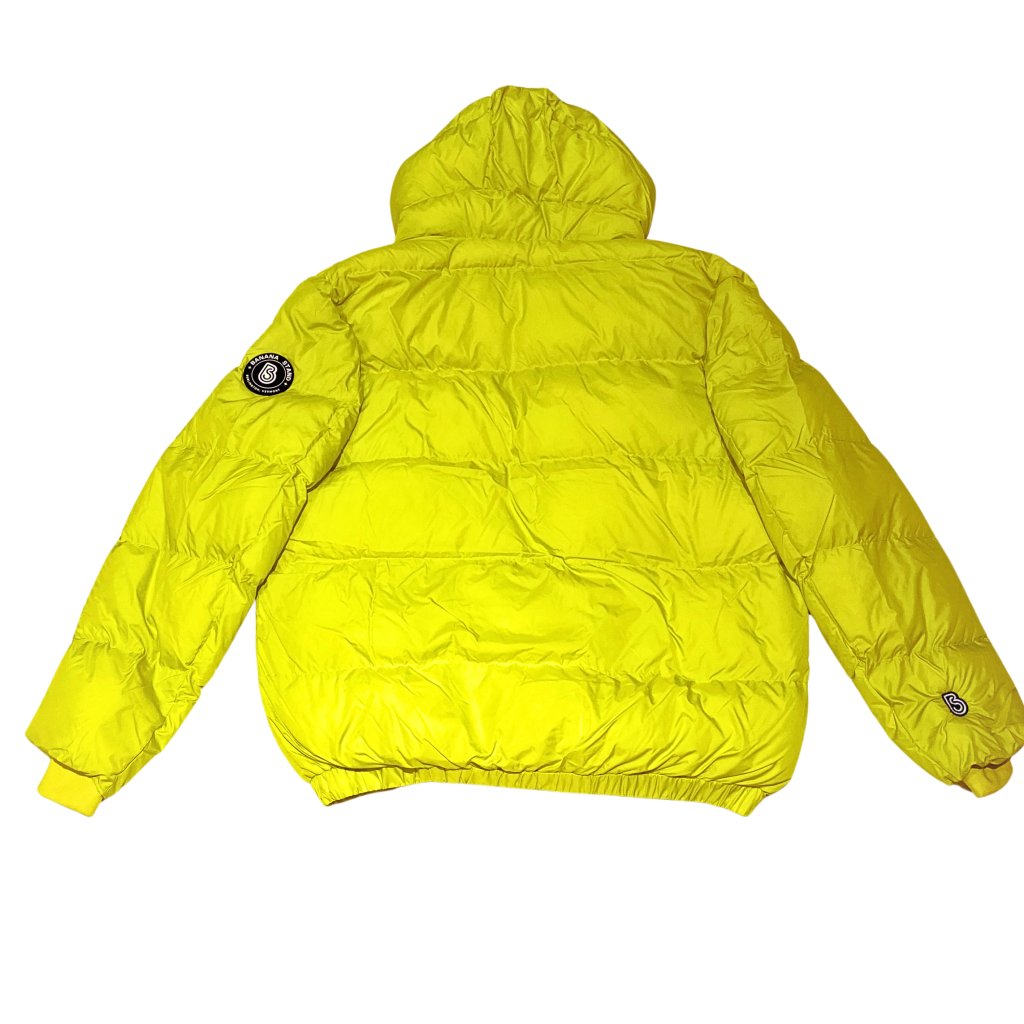 Banana Stand Oversized Puffer Jacket, Lemon Lime - Banana Stand