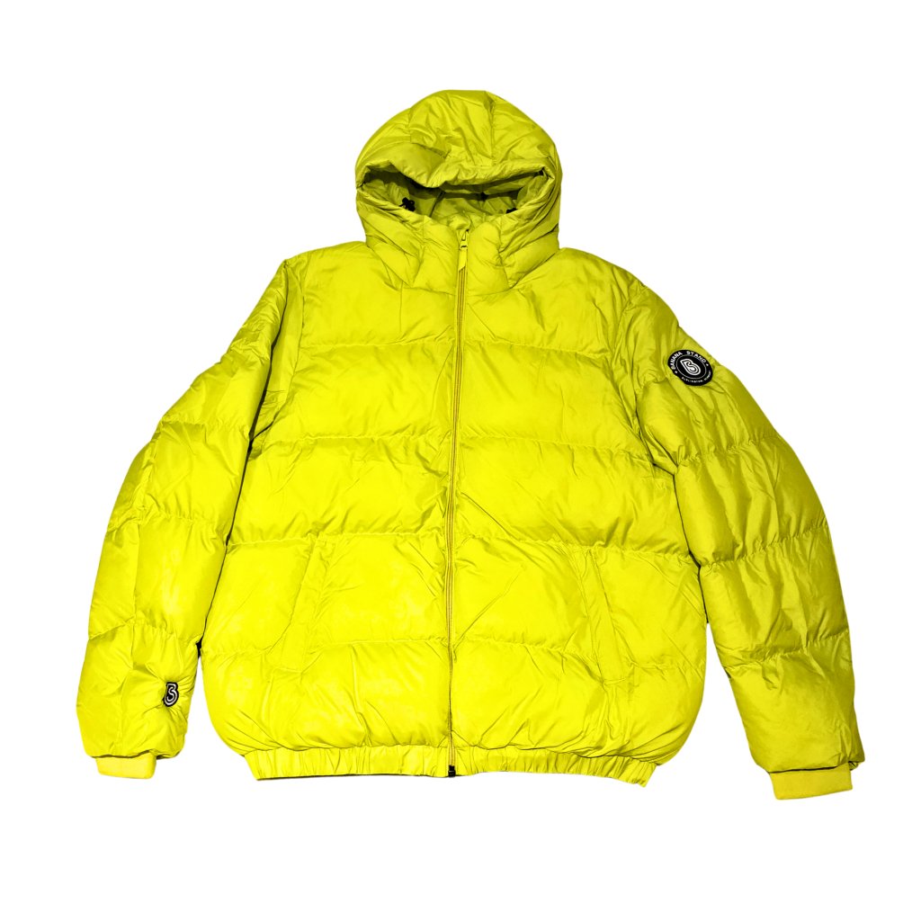 Banana Stand Oversized Puffer Jacket, Lemon Lime - Banana Stand