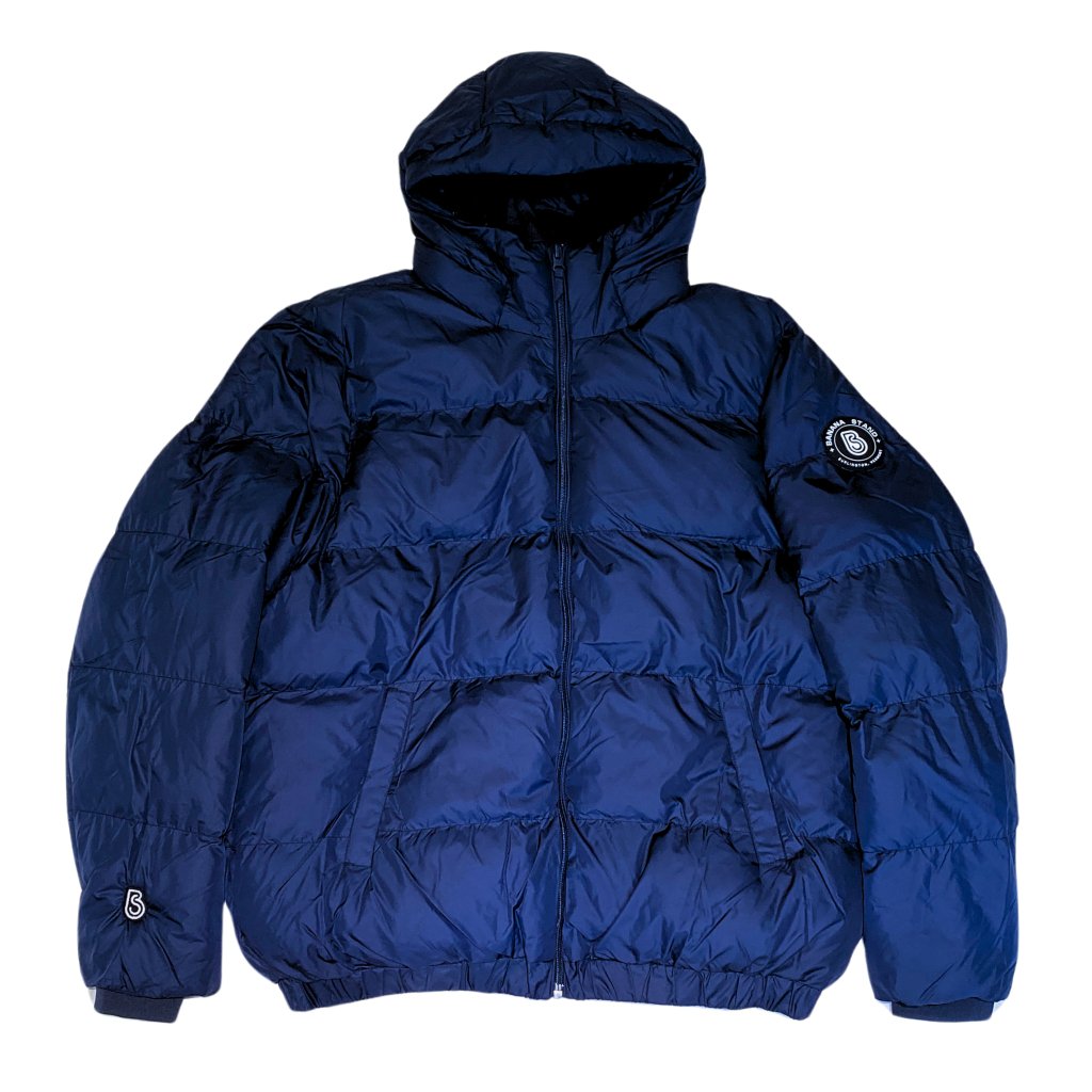 Banana Stand Oversized Puffer Jacket, Navy - Banana Stand