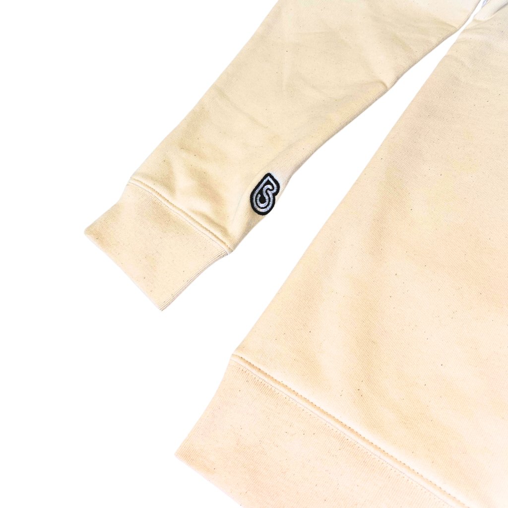 Banana Stand Quarter Zip Up, Cream - Banana Stand