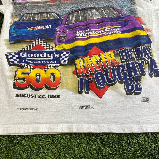 Bristol Motor Speedway NASCAR 50th Anniversary Double Sided Graphic Shirt, Large - Banana Stand