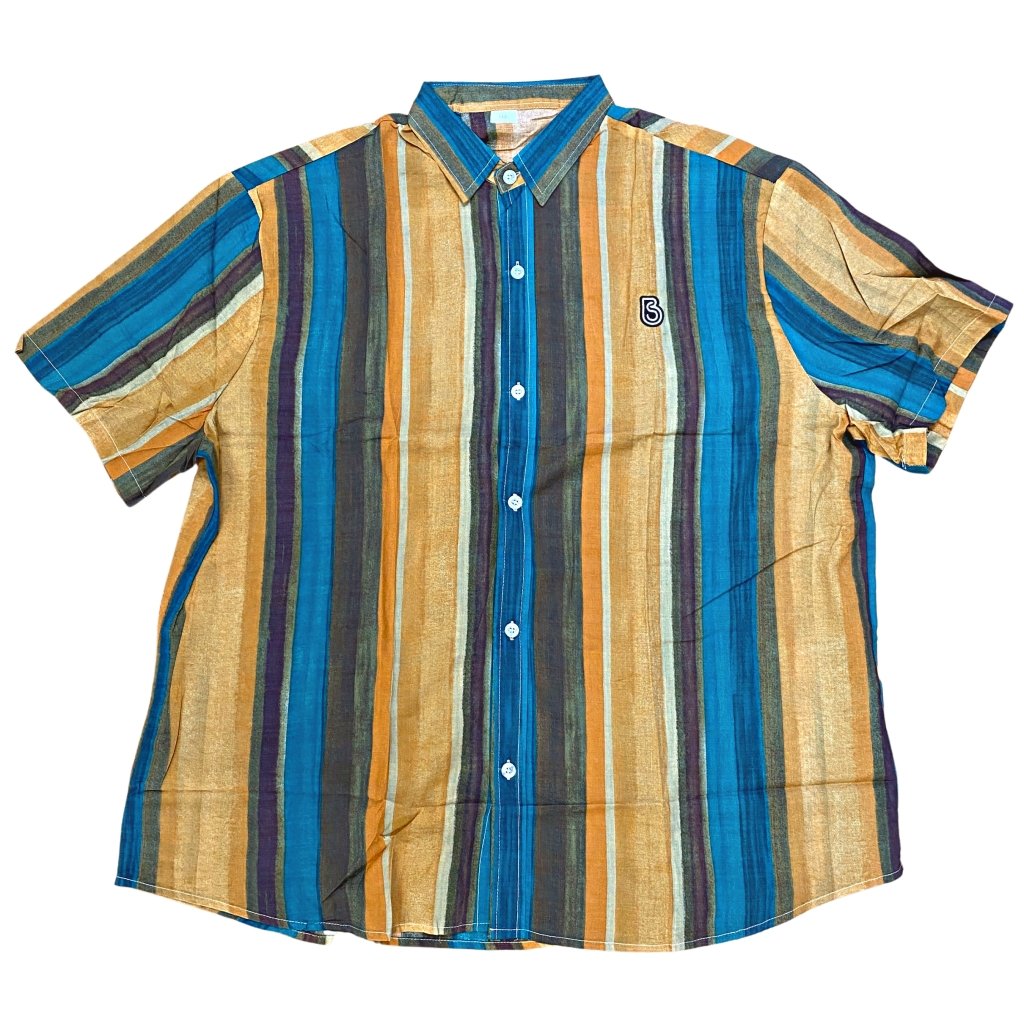 BS Stripe Short Sleeve Button Down - Banana Stand