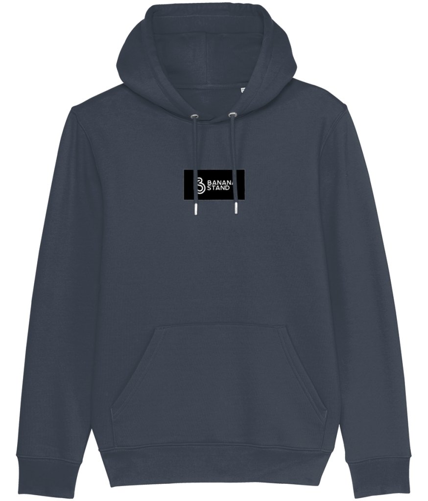 Center Box Logo Hoodie [New Colorway Ink Grey] - Banana Stand