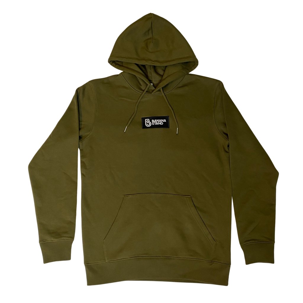 Center Box Logo Hoodie [New Colorway Khaki] - Banana Stand