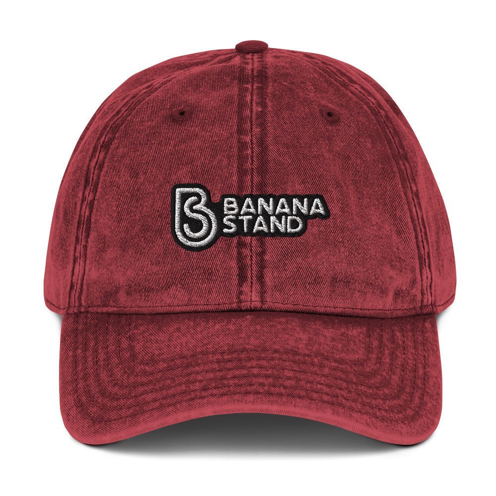 Denim Dad Hat, Red - Banana Stand