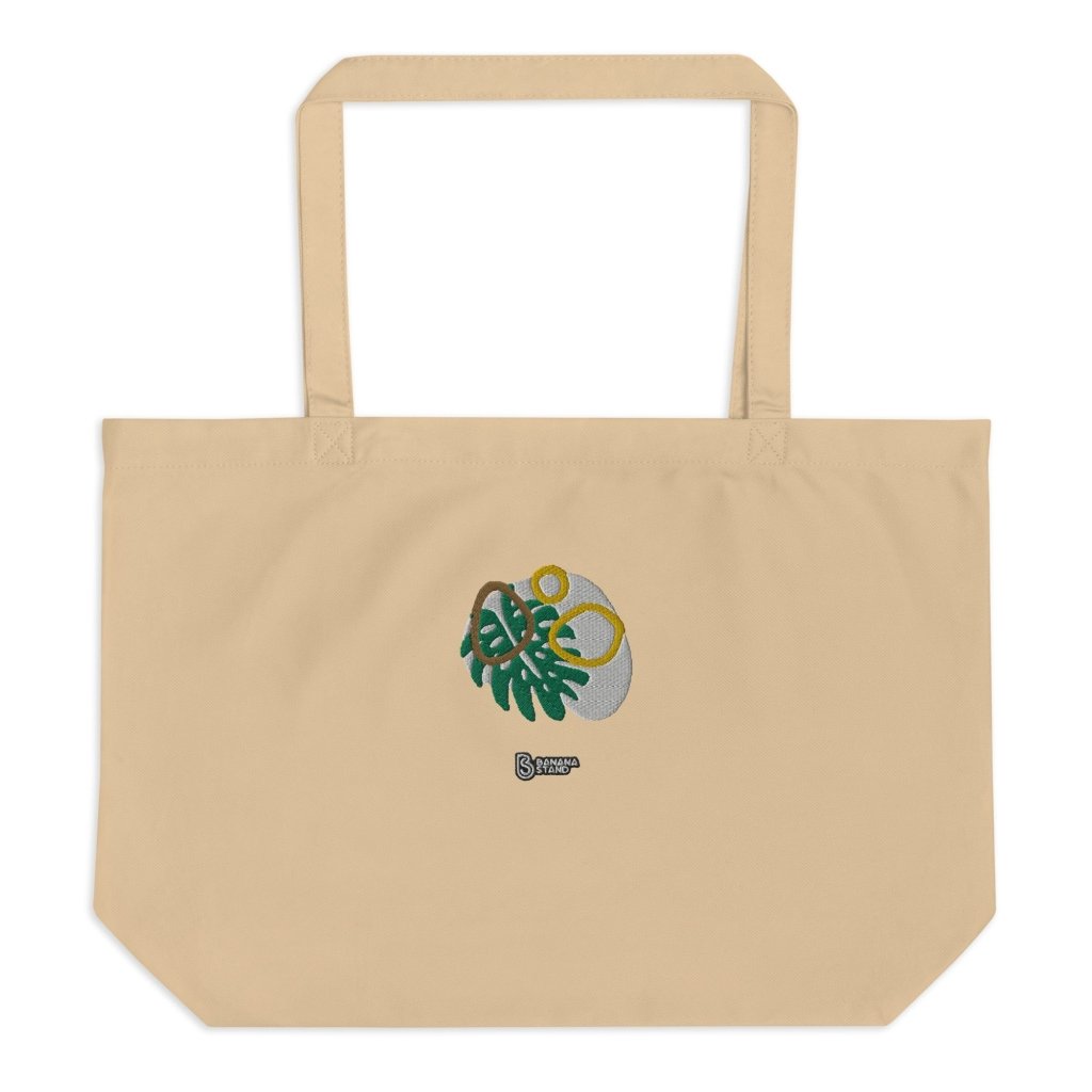 Eco Friendly Embroidered Tote Bag - Banana Stand