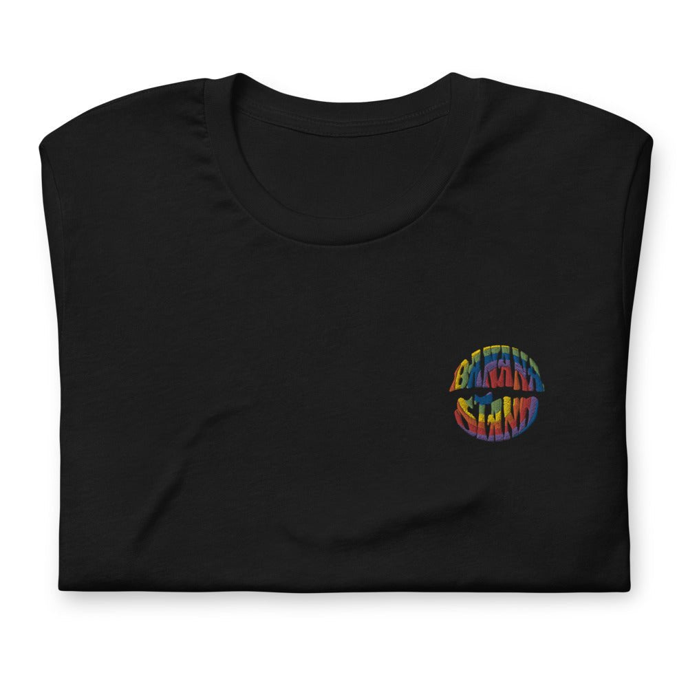 Embroidered tie - dye logo T-shirt - Banana Stand
