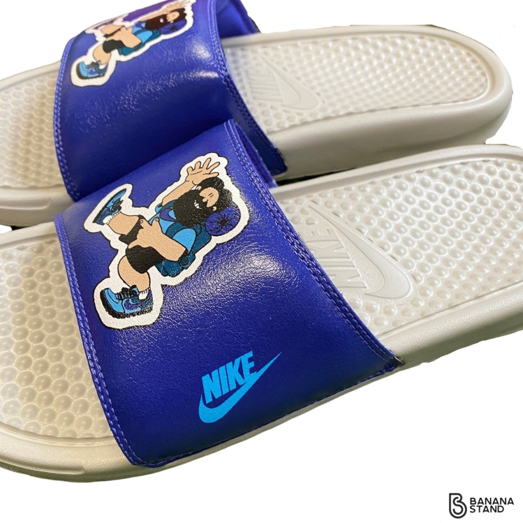 Hike Nike Slides,Royal Blue, Mens 10 - Banana Stand