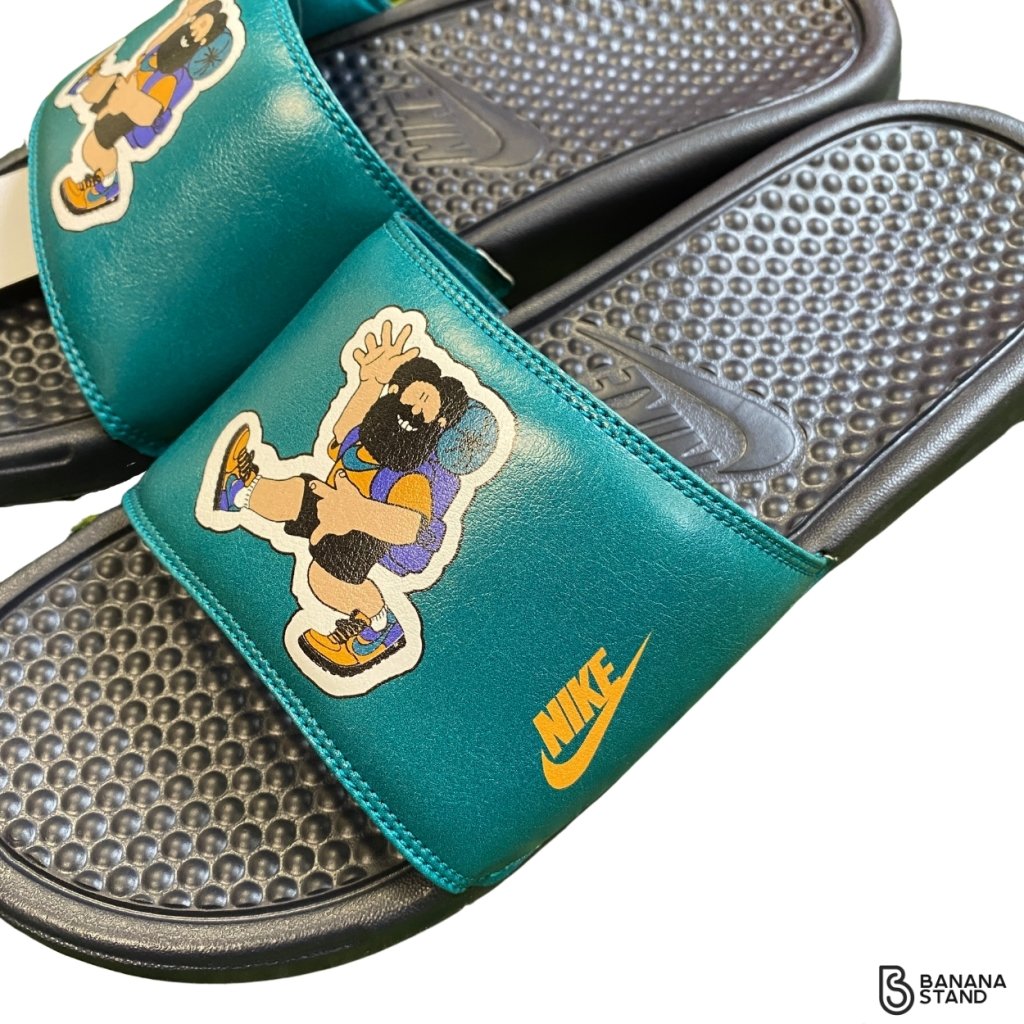 Hike Nike Slides,Teal, Mens 10 - Banana Stand