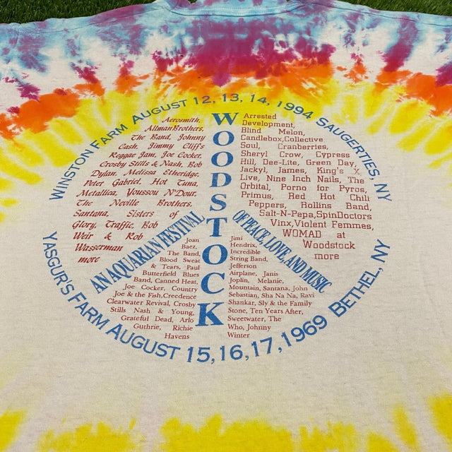 Woodstock 94' 25 Years T-shirt, Made in USA XL