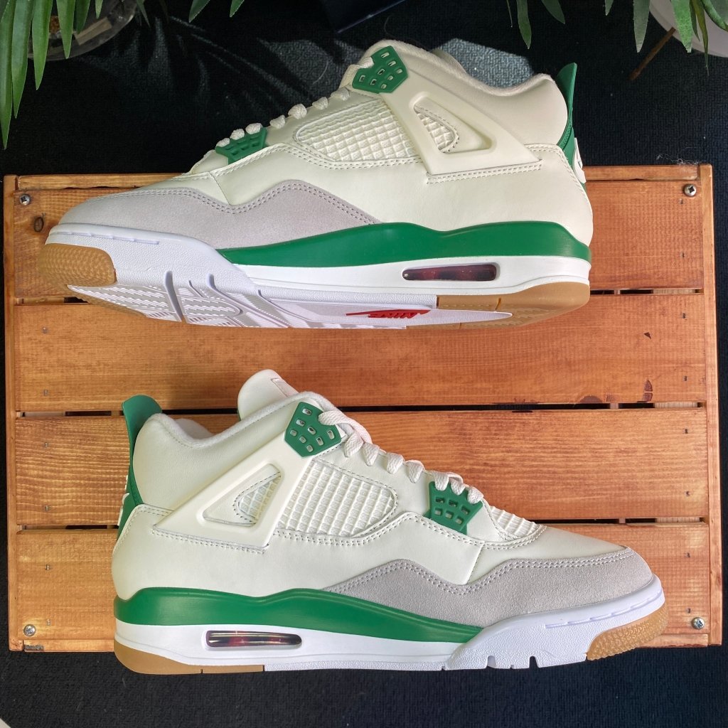 Air jordan 4 hot sale classic green