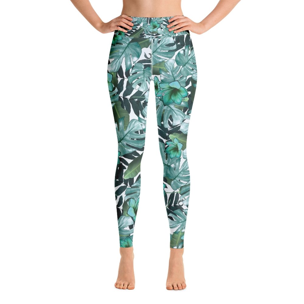 Leggings w/ Tropical Print - Banana Stand