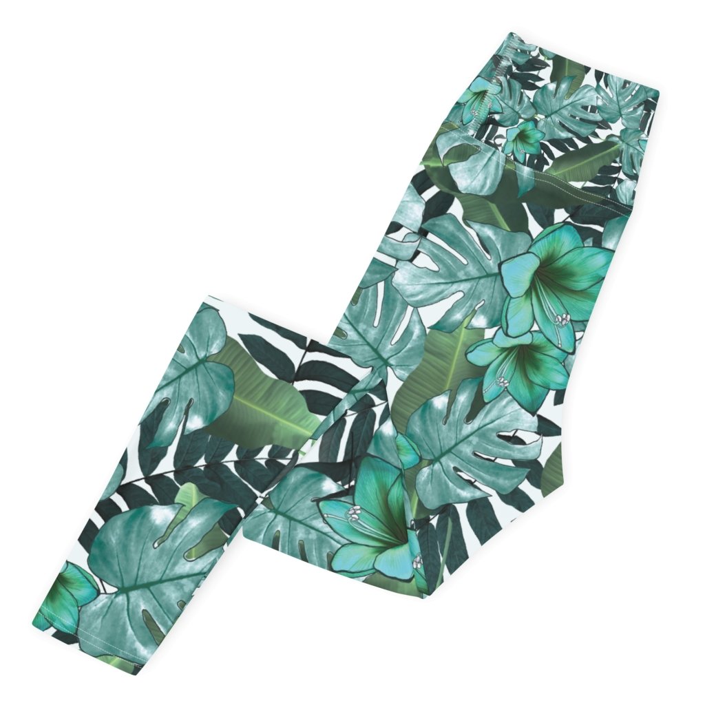Leggings w/ Tropical Print - Banana Stand