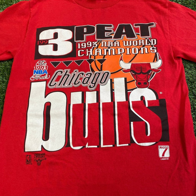 NBA Chicago Bulls 1993 '3 Peat Champions' Shirt - Banana Stand