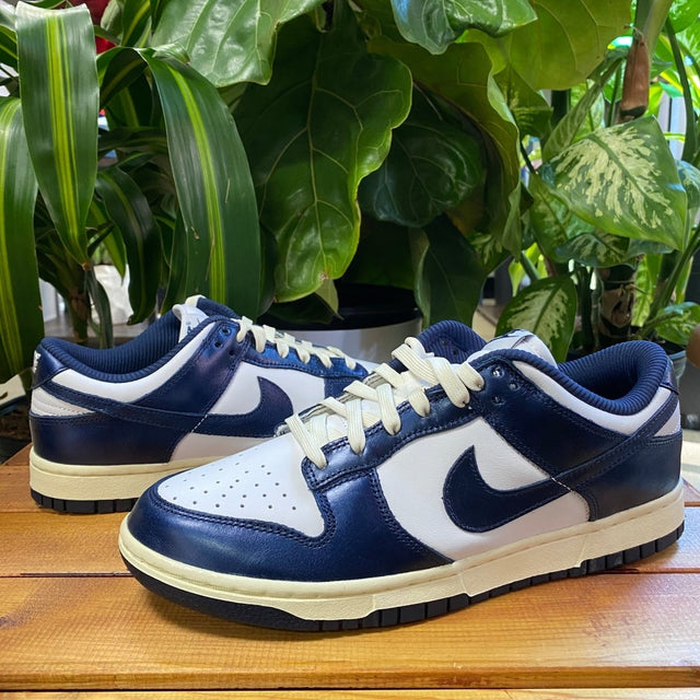 Nike Dunk Low PRM Vintage Navy, Mens 7.5, W9 - Banana Stand