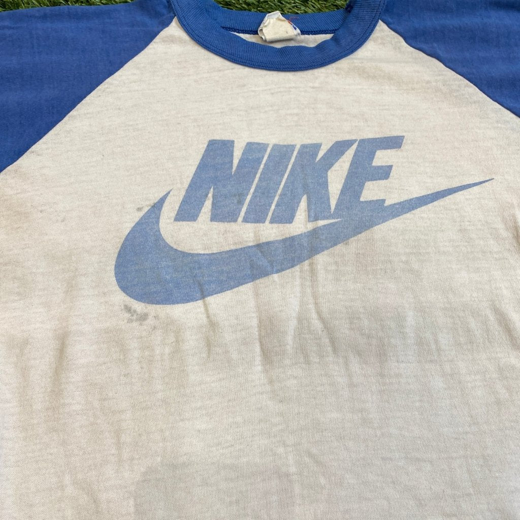 Nike Vintage 1980s 3/4 Sleeve Baseball Shirt, S - Banana Stand