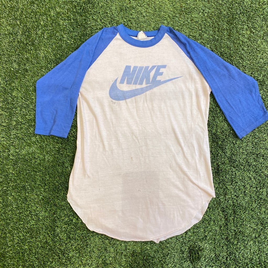 Nike Vintage 1980s 3/4 Sleeve Baseball Shirt, S - Banana Stand