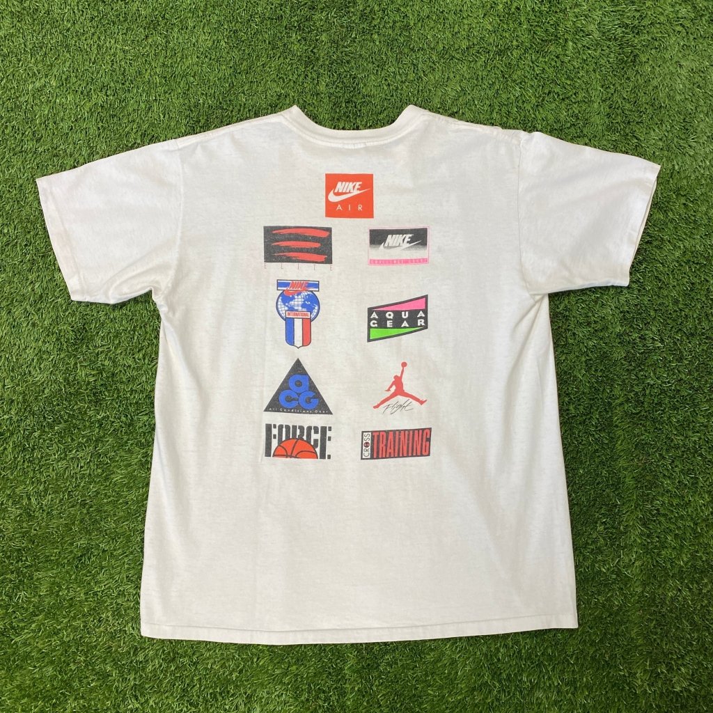 Nike Vintage 1980's ALL Nike Brand's Staff T-Shirt, Made In USA - Banana Stand