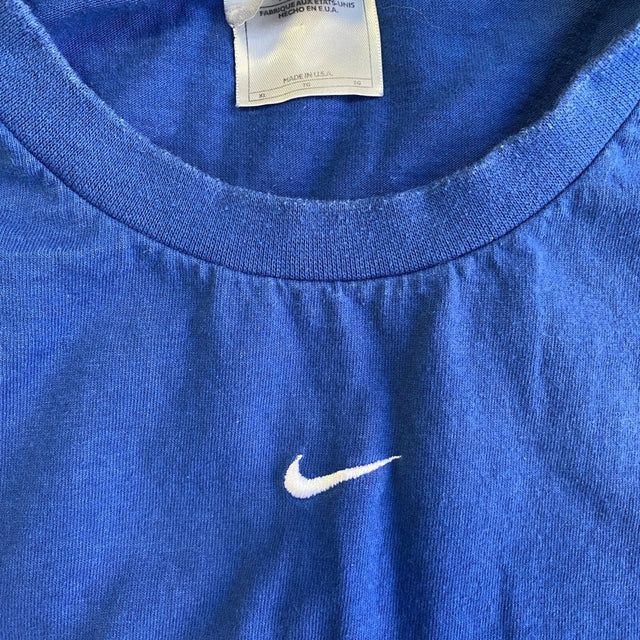 Nike Vintage Center Swoosh Long Sleeve, Royal Blue, XL - Banana Stand