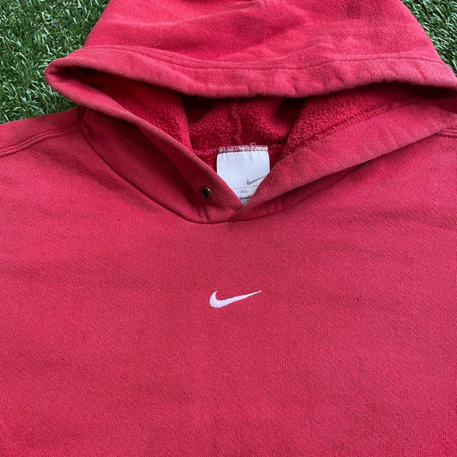 Nike Vintage Center Swoosh Red Sweatshirt, 90’s/Early 00’s Mexico/USA, XL - Banana Stand