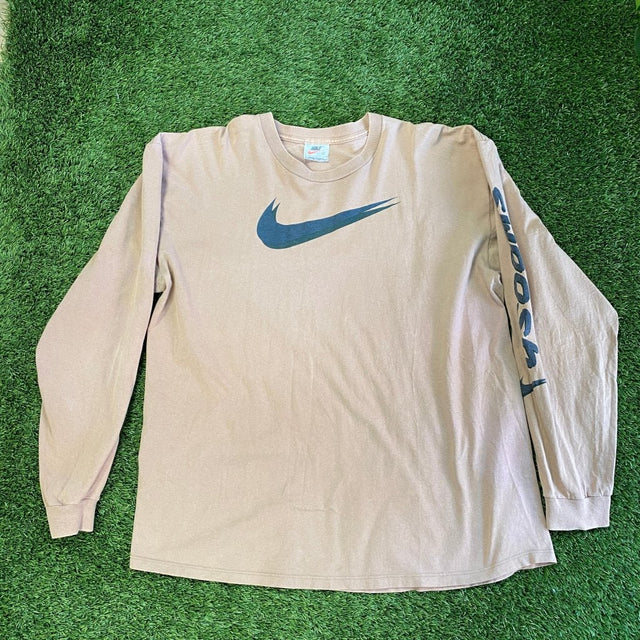 Nike Vintage Double Swoosh Long Sleeve, XL - Banana Stand