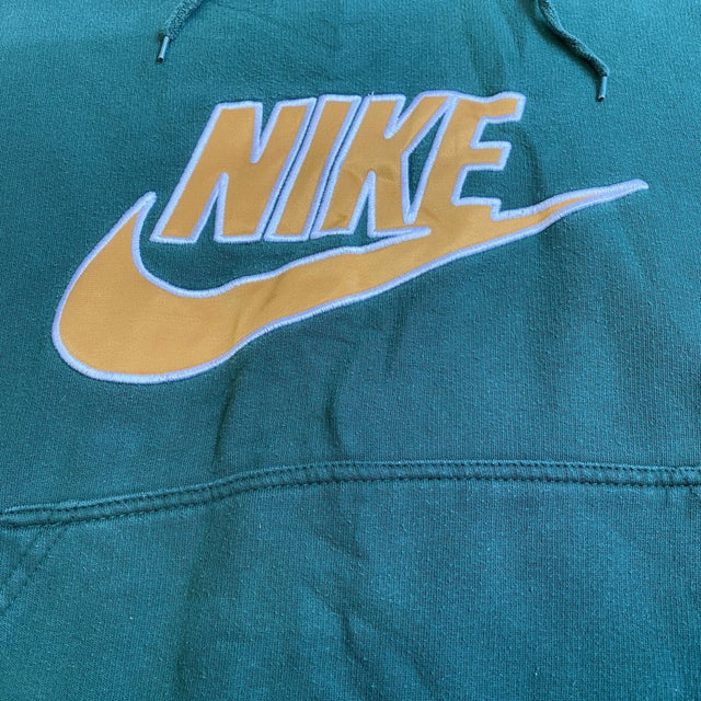 Nike Vintage Green and Gold Hoodie - Banana Stand