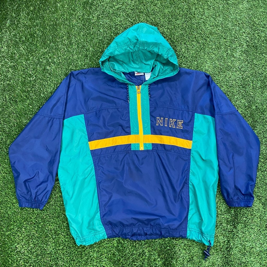 Nike Vintage Green and Gold Windbreaker, L - Banana Stand