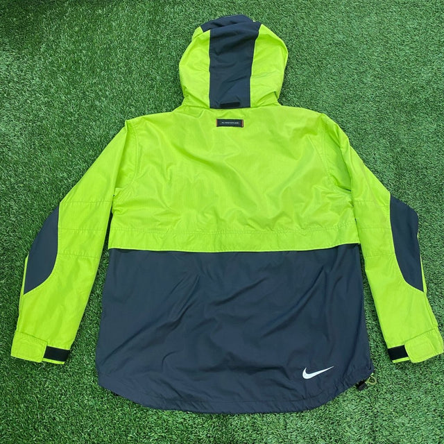 Nike Vintage Lime Green and Black Jacket, M - Banana Stand