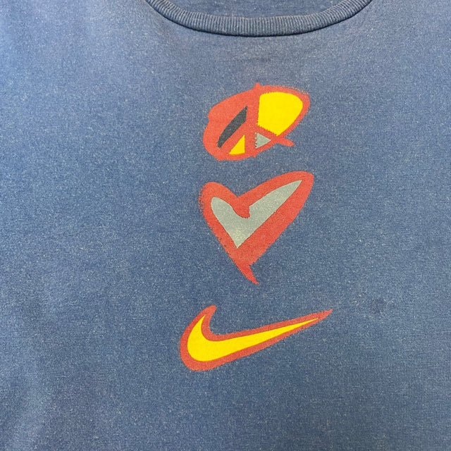 Nike - Vintage Peace, Love Swoosh, Made In USA Shirt - Banana Stand