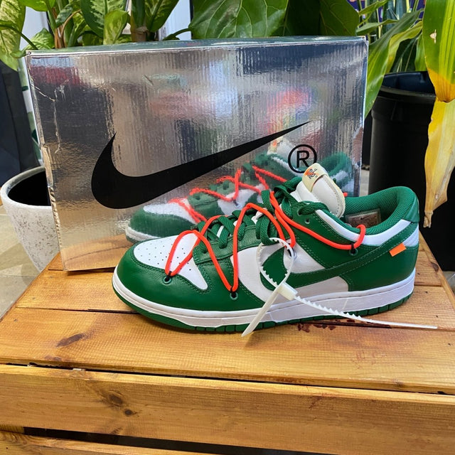 Nike x Off-White Dunk Low 'Pine Green', Mens 11, W12.5 - Banana Stand