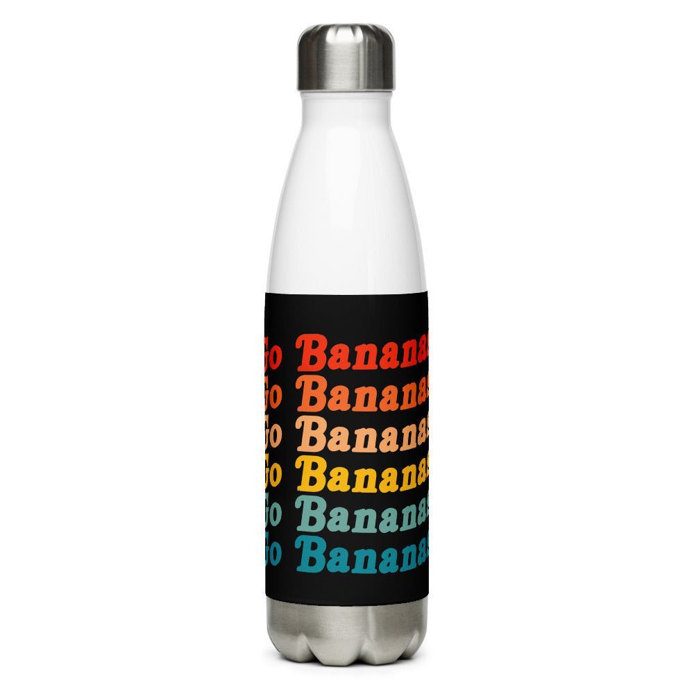 Stainless Steel Water Bottle 17 ounces (Go Bananas) - Banana Stand