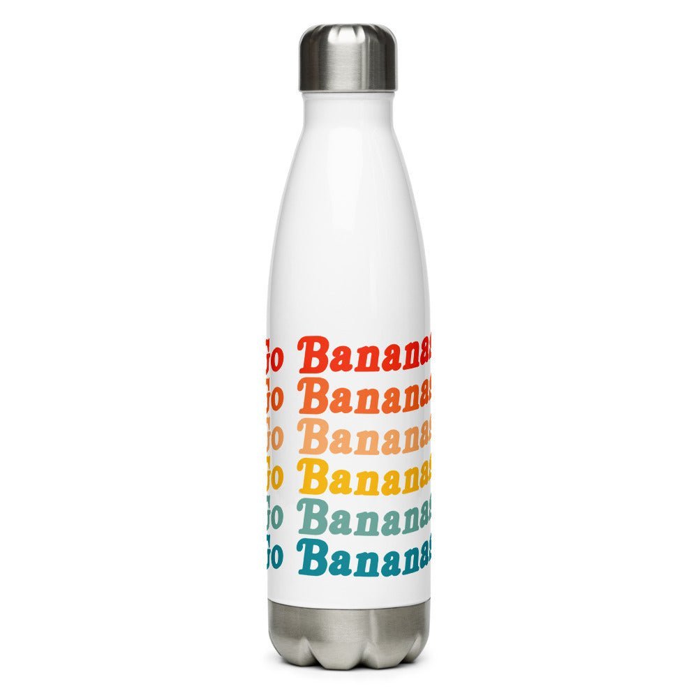 Stainless Steel Water Bottle 17 ounces (Go Bananas) - Banana Stand