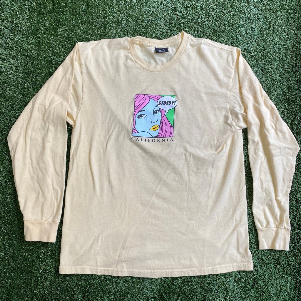 Stüssy California Long Sleeve Y2k - Banana Stand