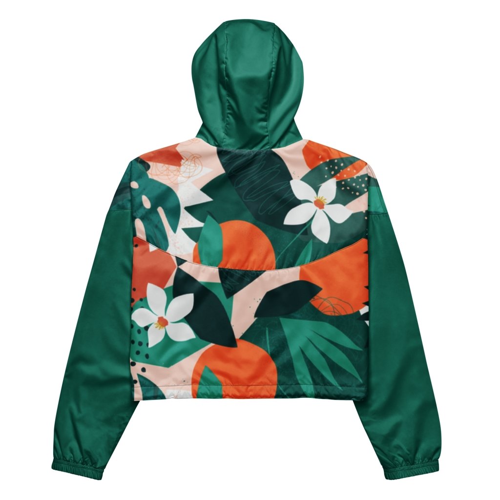 Tropical Blast Cropped Windbreaker - Banana Stand